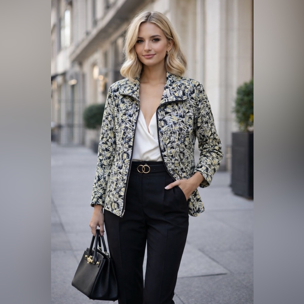Stylish Black and yellow Women's Jackets